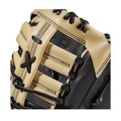 2023 Wilson A2000 1679 Super Skin 12.5" Baseball First Base Mitt: WBW100979125 -Apparel Store WBW100979 4 A2000 1B 1679SS 125 Black BlackSS Blonde.png.cq5dam.web .1200.1200