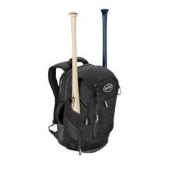 Wilson A2000 Players Backpack Bat Bag: WTA2000 -Apparel Store WTA20BPBL 1 Wilson A2000 Backpack Black Silver Front wBats.png.cq5dam.web .1200.1200