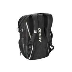 Wilson A2000 Players Backpack Bat Bag: WTA2000 -Apparel Store WTA20BPBL 3 Wilson A2000 Backpack Black Silver Back.png.cq5dam.web .1200.1200