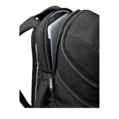 Wilson A2000 Players Backpack Bat Bag: WTA2000 -Apparel Store WTA20BPBL 4 Wilson A2000 Backpack Black Silver Laptop.png.cq5dam.web .1200.1200