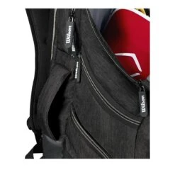 Wilson A2000 Players Backpack Bat Bag: WTA2000 -Apparel Store WTA20BPBL 5 Wilson A2000 Backpack Black Silver Handle.png.cq5dam.web .1200.1200