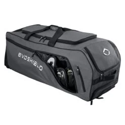 Evoshield Stone Wall Wheeled Bag (Multiple Colors): WTV9400 -Apparel Store WTV9400GY 6 Evoshield Stonewall Wheeled Bag Catcher Pocket a.png.cq5dam.web .1200.1200