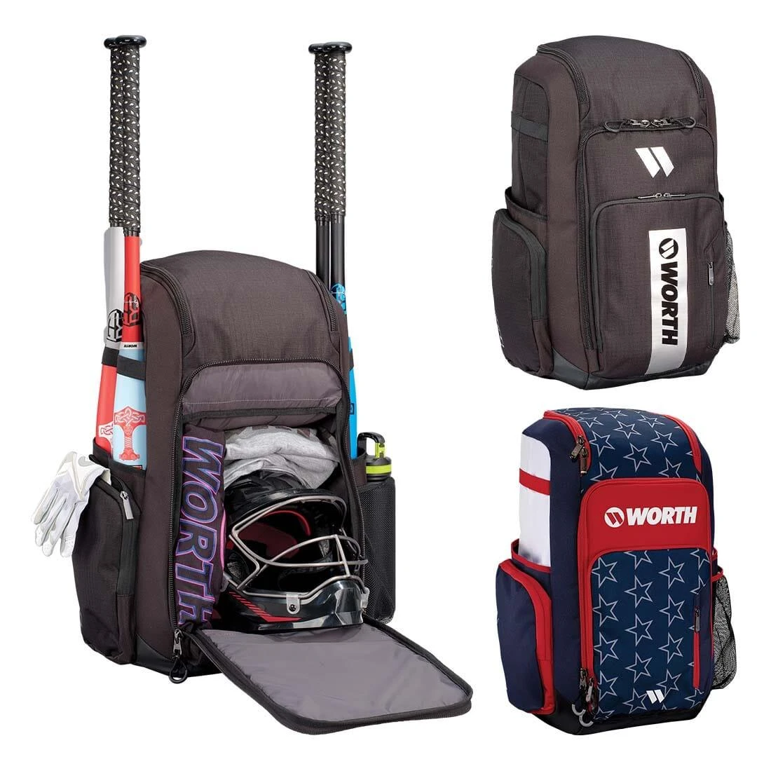 Worth Pro Slowpitch Backpack: WBA004 3 Worth Pro Slowpitch Backpack: WBA004