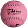Worth Pink 12" ISA Super Gold Dot 44/400 Slowpitch Softballs (Dozen): WIS12CP -Apparel Store Worth ISA WIS12CP Softballs Pink