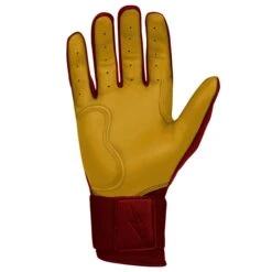 Bruce Bolt PREMIUM PRO Long Cuff Batting Gloves: Maroon -Apparel Store premium pro long cuff batting gloves maroon brucebolt 282874