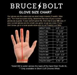 Bruce Bolt PREMIUM PRO Long Cuff Batting Gloves: Orange -Apparel Store premium pro long cuff batting gloves orange brucebolt 582969