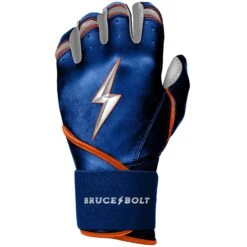 Bruce Bolt PREMIUM PRO NIMMO Long Cuff Batting Gloves: Mets Blue -Apparel Store premium pro nimmo series long cuff batting gloves blue gloves brucebolt 261498