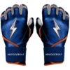 Bruce Bolt PREMIUM PRO NIMMO Long Cuff Batting Gloves: Mets Blue -Apparel Store premium pro nimmo series long cuff batting gloves blue gloves brucebolt 692298