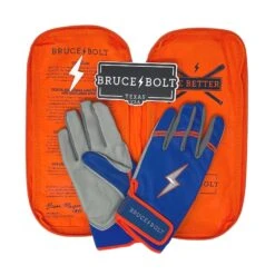 Bruce Bolt PREMIUM PRO NIMMO Short Cuff Batting Gloves: Blue -Apparel Store premium pro nimmo series short cuff batting gloves blue gloves brucebolt 966194