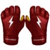 Bruce Bolt PREMIUM PRO Short Cuff Batting Gloves: Maroon 2 Bruce Bolt PREMIUM PRO Short Cuff Batting Gloves: Maroon -Apparel Store premium pro short cuff batting gloves maroon brucebolt 213512