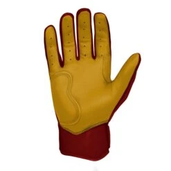 Bruce Bolt PREMIUM PRO Short Cuff Batting Gloves: Maroon -Apparel Store premium pro short cuff batting gloves maroon brucebolt 740818