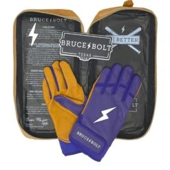 Bruce Bolt PREMIUM PRO Short Cuff Batting Gloves: Purple -Apparel Store premium pro short cuff batting gloves purple brucebolt 271484